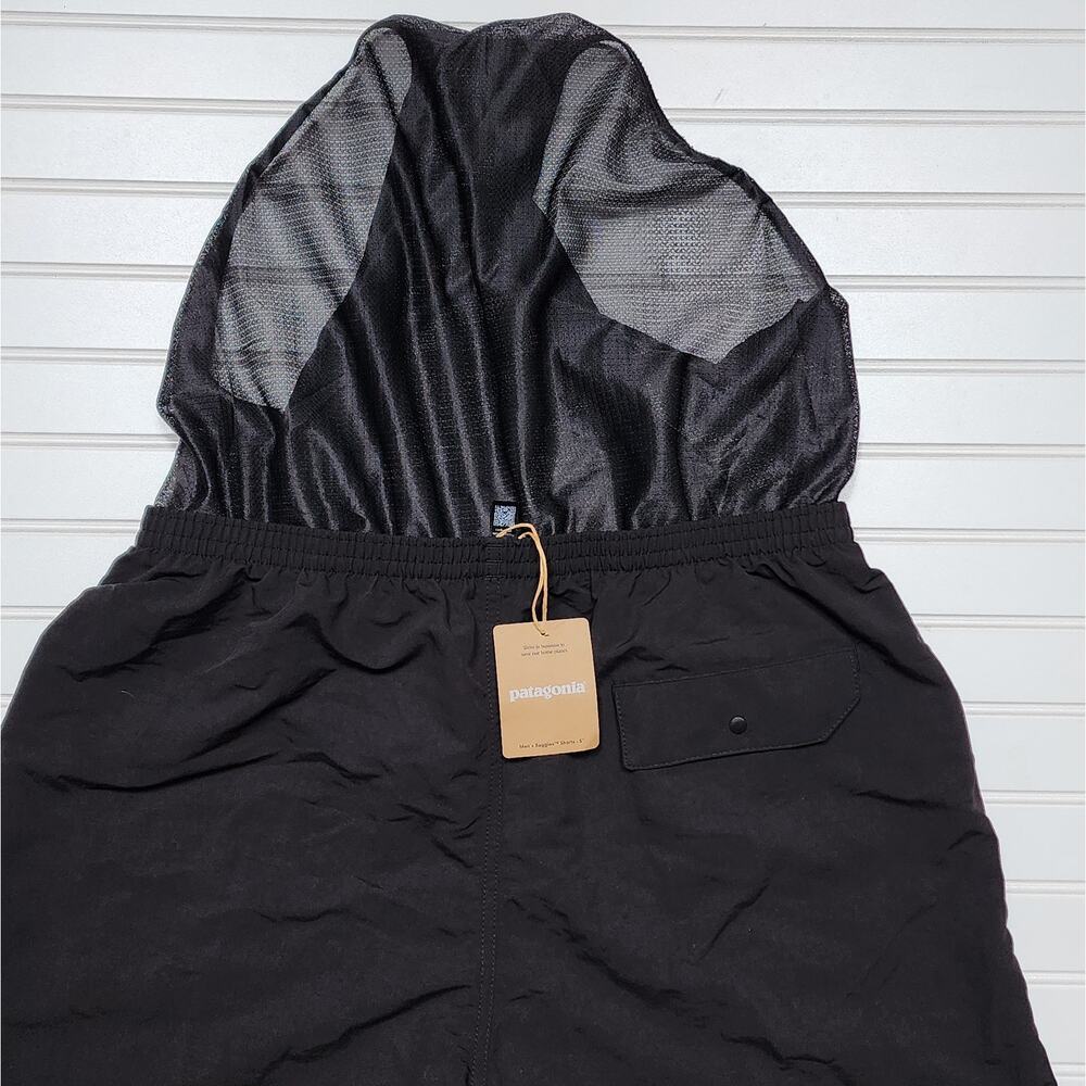 NWT Patagonia Men's Baggies Longs-7" Shorts Lined-Black W/Black Size L - Picture 7 of 10